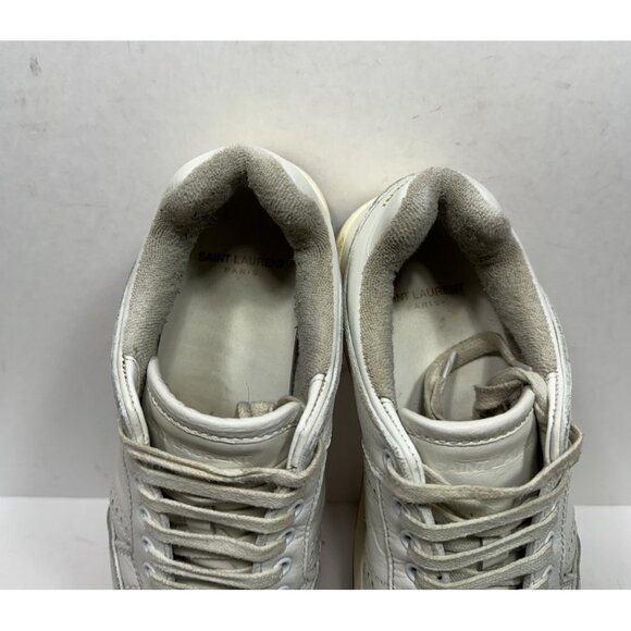 Saint Laurent SL 61 Low 699712 White Casual Shoes Sneakers Womens Size 8.5 /38.5 - Picture 8 of 8